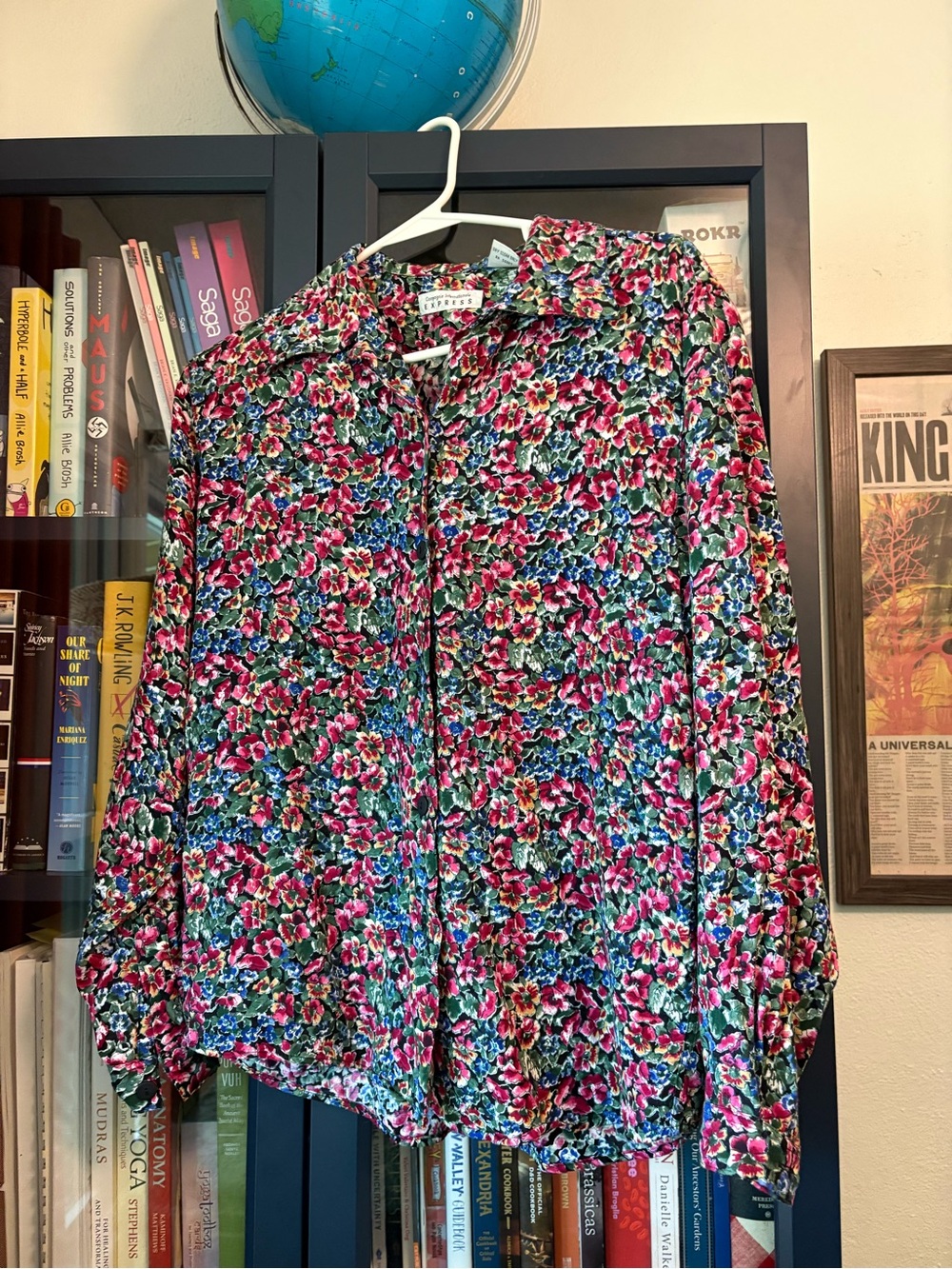 Compagnie Internationale Express Floral Button-Up Blouse 90s vintage